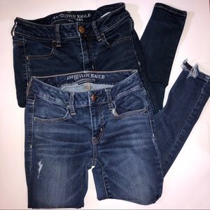 2 Pairs of American Eagle Jeans Size 2S / 2P